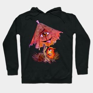 Kasa-obake and chochin-obake in the rain Hoodie